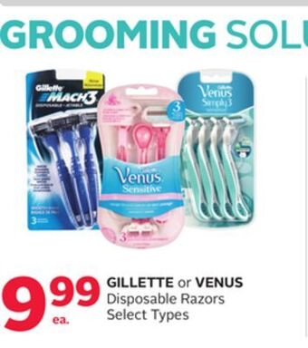 Rexall Gillette or venus disposable razors offer