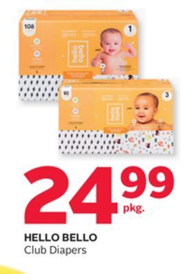 Rexall Hello bello club diapers offer