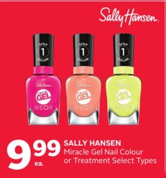 Rexall Sally hansen miracle gel nail colour or treatment offer