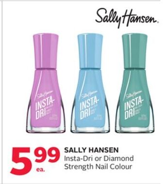 Rexall Sally hansen insta-dri or diamond strength nail colour offer