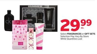 Rexall Select fragrances or gift sets offer
