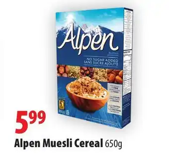 Alpen muesli cereal