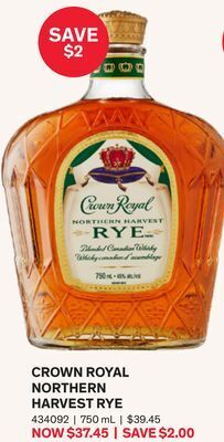 LCBO Crown royal northern harvest rye offer