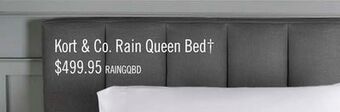 The Brick Rain queen platform bed - grey offer