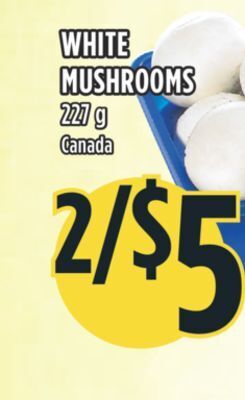 Marché Adonis White mushrooms offer
