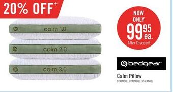 The Brick Bedgear calm 1.0 pillow - stomach sleeper offer