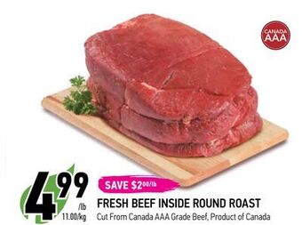 Coppa's Fresh Market Fresh beef inside round roast offer