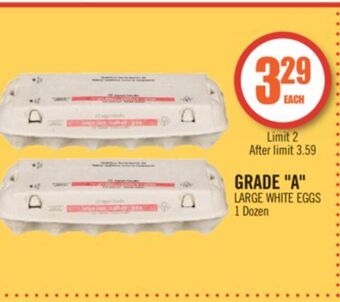Shoppers Drug Mart Grade "a" large white eggs offer