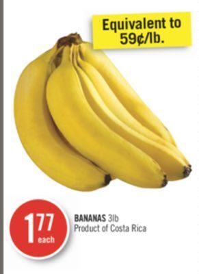 Shoppers Drug Mart Bananas offer