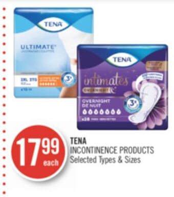 Shoppers Drug Mart Tena incontinence products offer