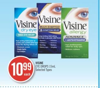 Shoppers Drug Mart Visine eye drops offer