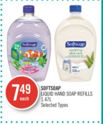 Shoppers Drug Mart Softsoap liquid hand soap refills offer