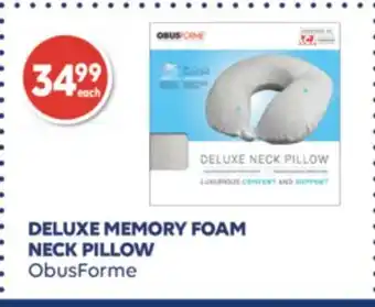 Shoppers Drug Mart Deluxe memory foam neck pillow obusforme offer