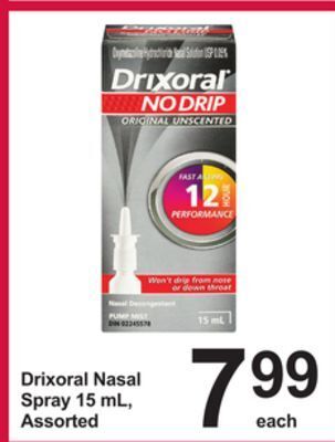 Pharmasave Drixoral nasal spray offer