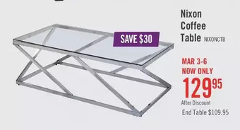 The Brick Nixon coffee table offer