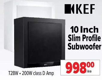 2001 Audio Video Kef 10 inch slim profile subwoofer offer