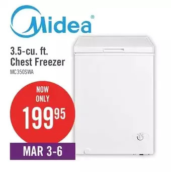 The Brick Midea 3.5 cu. ft. chest freezer – mc350swar0rc1 offer