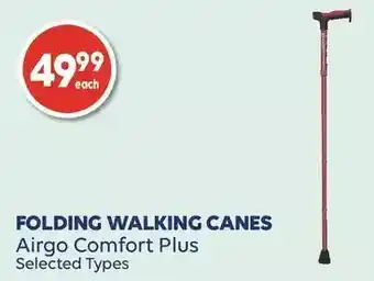 Wellwise by Shoppers Airgo comfort plus folding walking canes offer