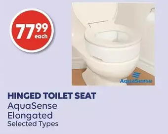 Wellwise by Shoppers Aquasense elongated hinged toilet seat offer