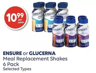 Wellwise by Shoppers Ensure or glucerna meal replacement shakes offer