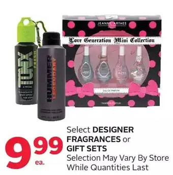 Rexall Designer fragrances or gift sets offer