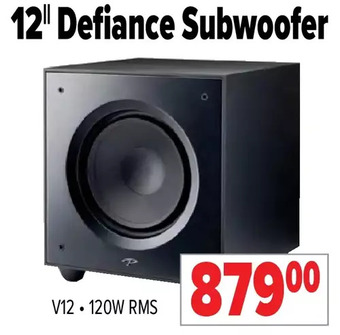 2001 Audio Video 12" defiance subwoofer offer