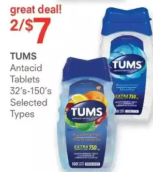 Guardian Pharmacy Tums antacid tablets offer