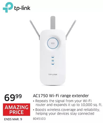 The Source Tp-link ac1750 wi-fi range extender offer