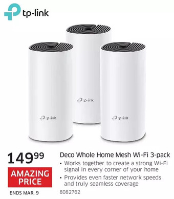 The Source Tp-link deco whole home mesh wi-fi 3-pack offer