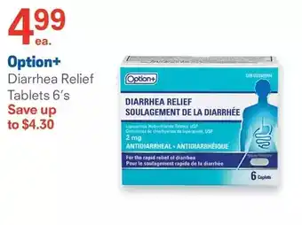 Guardian Pharmacy Option+ diarrhea relief tablets offer