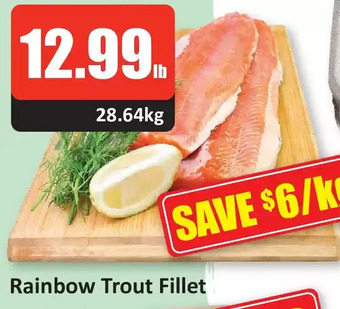 Starsky Rainbow trout fillet offer