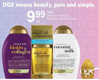 Guardian Pharmacy Ogx hair care products offer