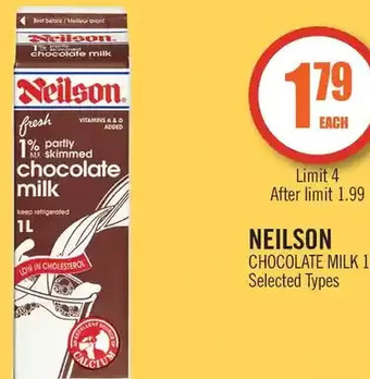 Shoppers Drug Mart Neilson chocolate milk offer