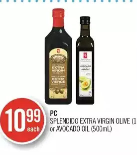 Shoppers Drug Mart Pc splendido extra virgin olive or avocado oil offer