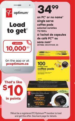 Independent City Market Capsules de café pcmd ou sans nom, 72/100's offer