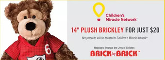 The Brick 14" plush brickley offer