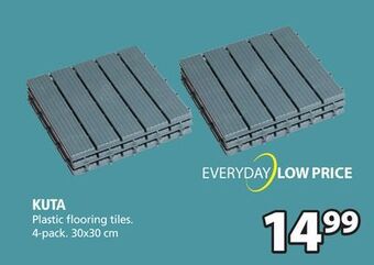JYSK Kuta plastic flooring tiles offer