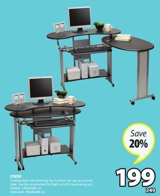 JYSK Owen folding desk offer