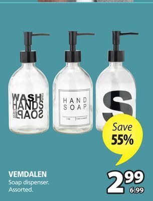 JYSK Vemdalen soap dispenser offer