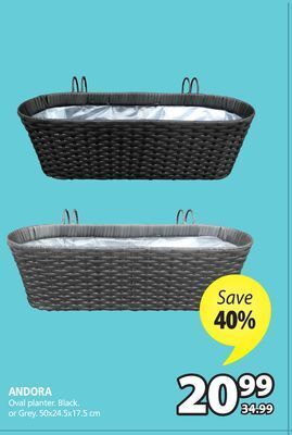 JYSK Andora oval planter offer