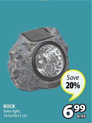JYSK Rock solar light offer