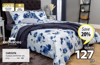 JYSK Kronborg carolyn 5-piece comforter set offer
