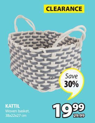 JYSK Kattil woven basket offer
