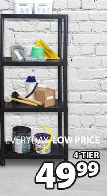 JYSK Rainier plastic storage shelf unit offer