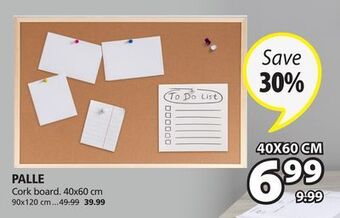 JYSK Palle cork board offer