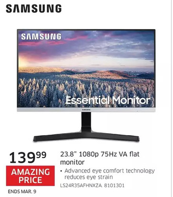 The Source Samsung 23.8" 1080p 75hz va flat monitor offer