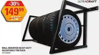 NAPA Auto Parts Wall-mounted heavy-duty adjustable tire track offer