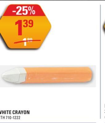 NAPA Auto Parts White crayon offer