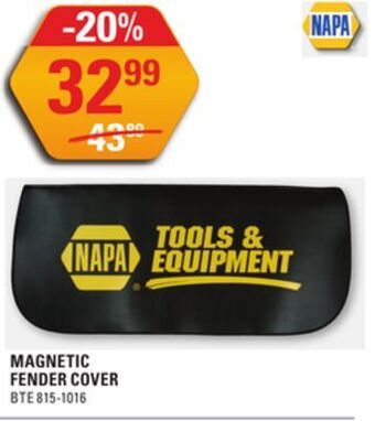 NAPA Auto Parts Magnetic fender cover offer