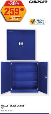 NAPA Auto Parts Wall storage cabinet offer